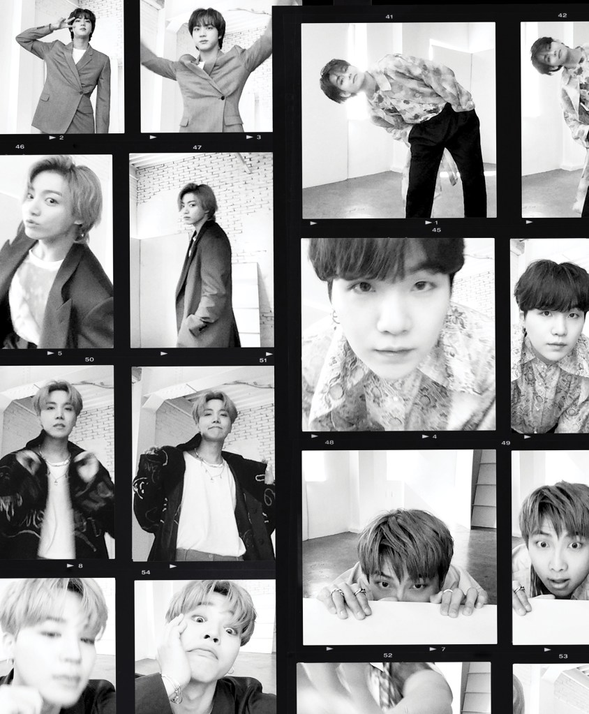 BTS Cover ROLLING stones India Magazine black and white photo