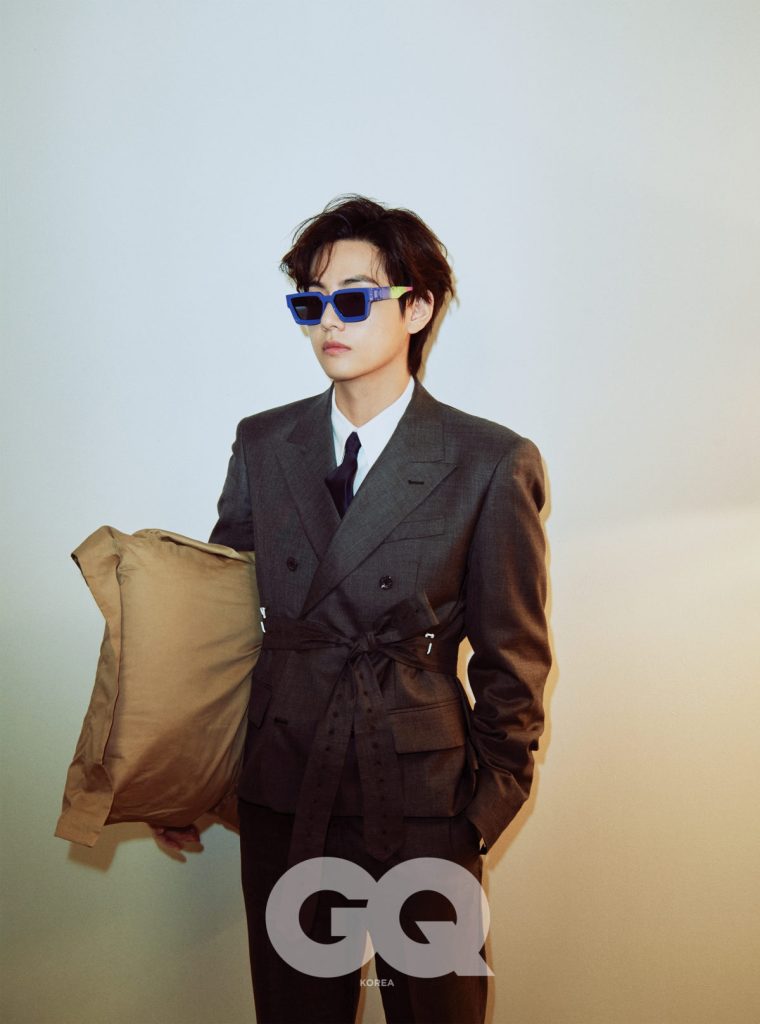 BTS V GQ January 2022 Cover
